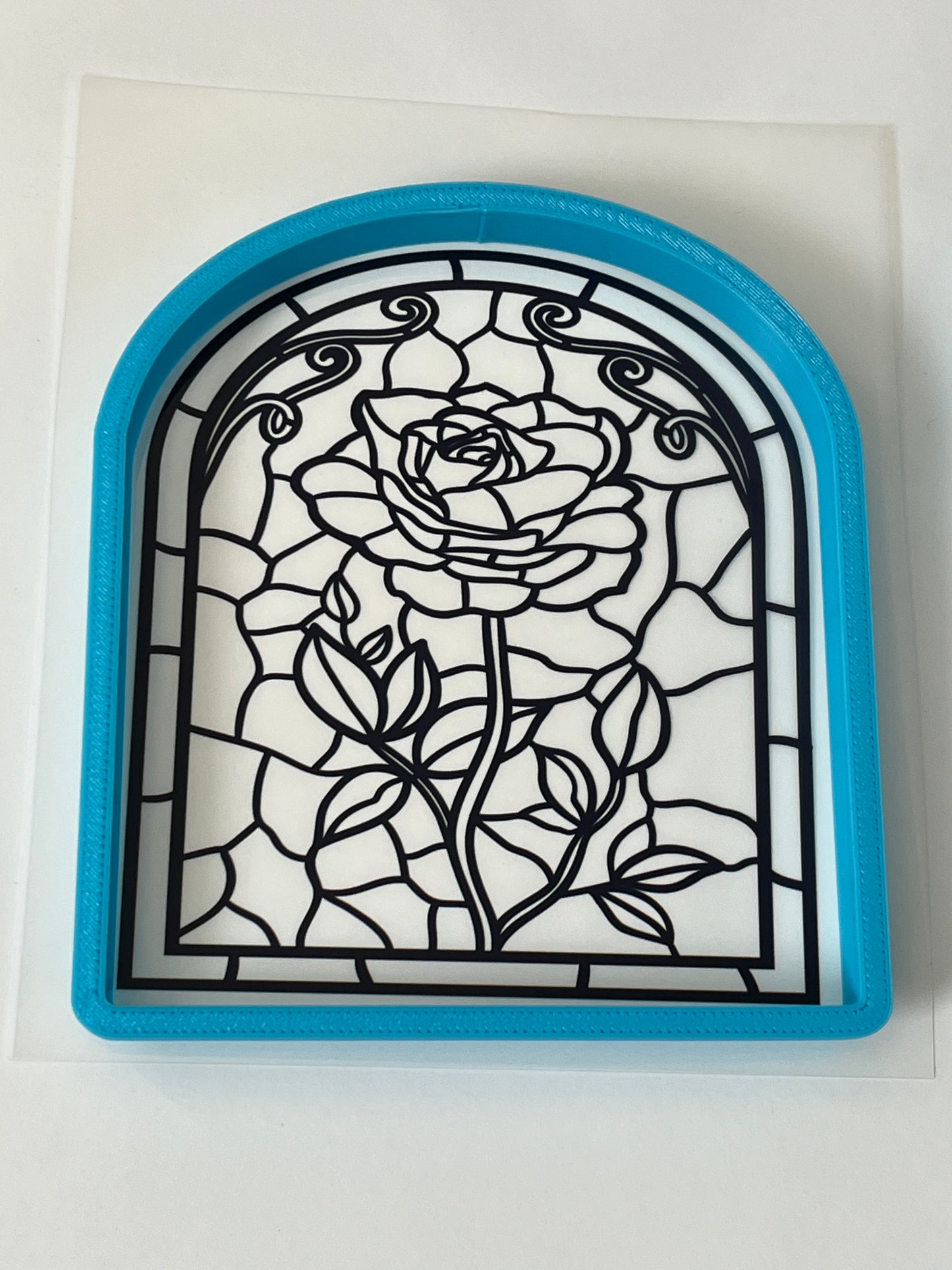 Arch Rose #1 Stained Glass Screens & Cutters