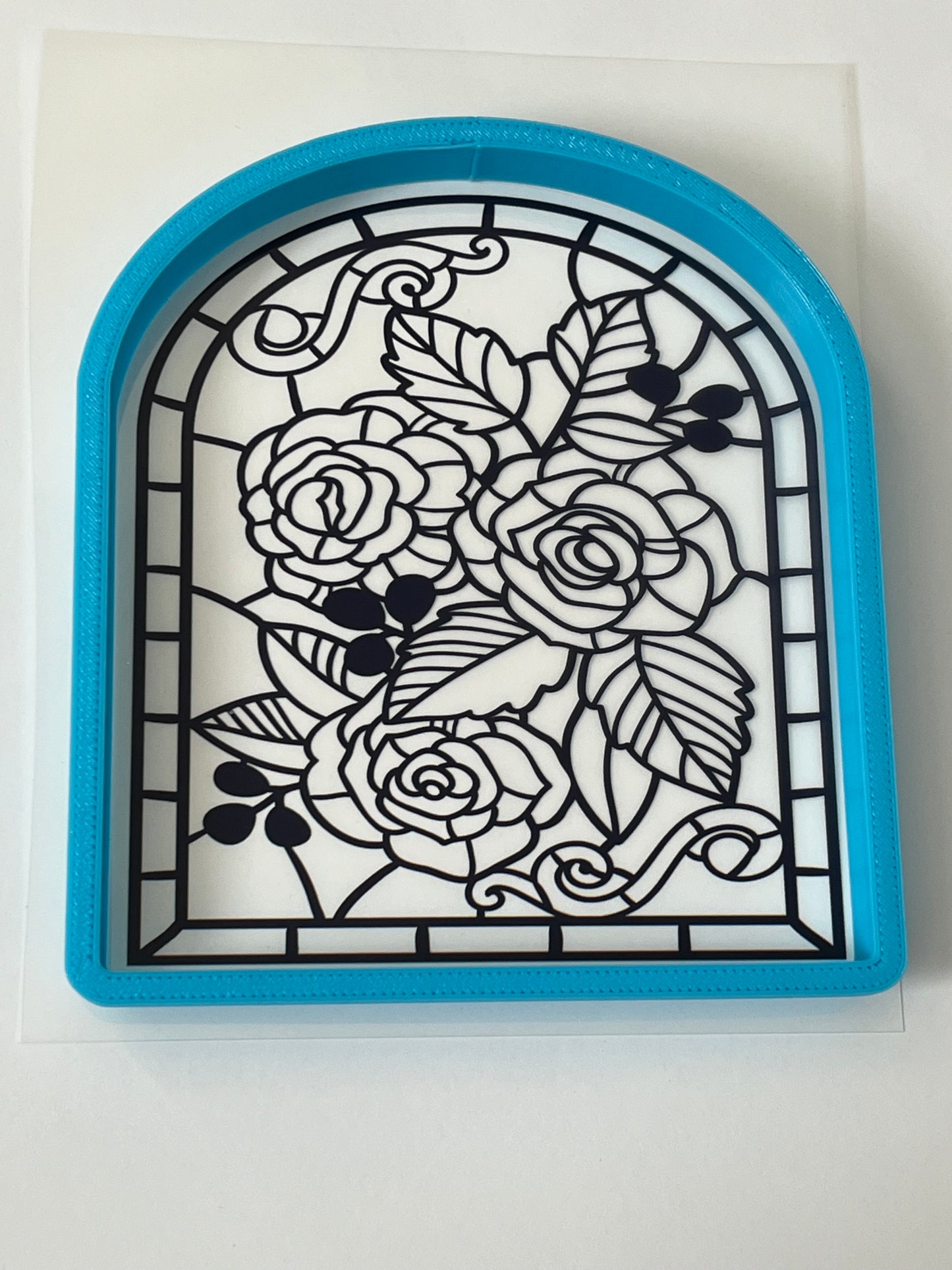 Arch Rose #2 Stained Glass Screens & Cutters