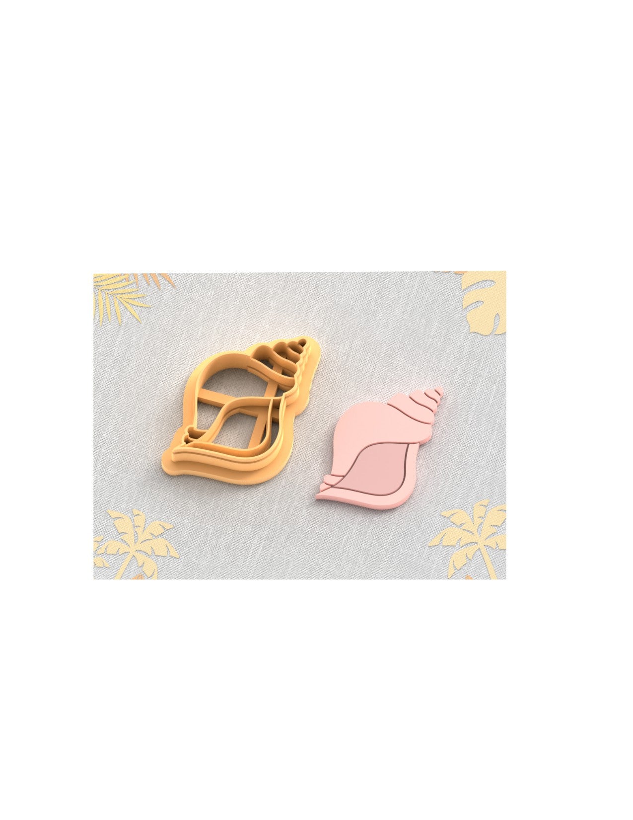 Summer Beach Shell Imprint Cutter