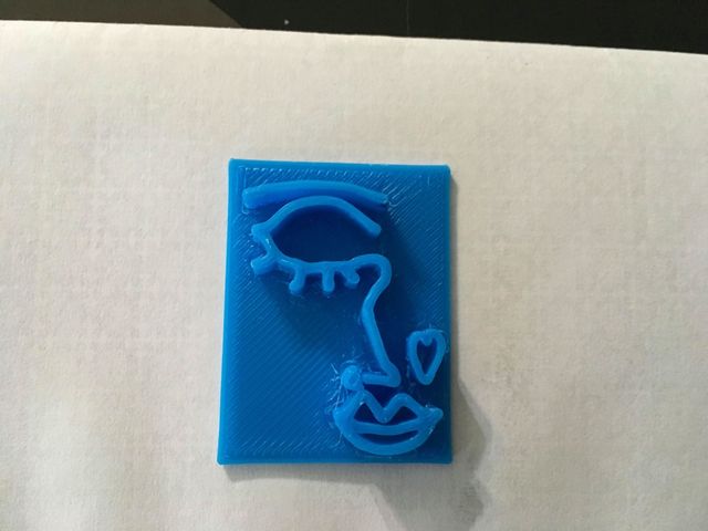 #185 Impressionist Face Stamp