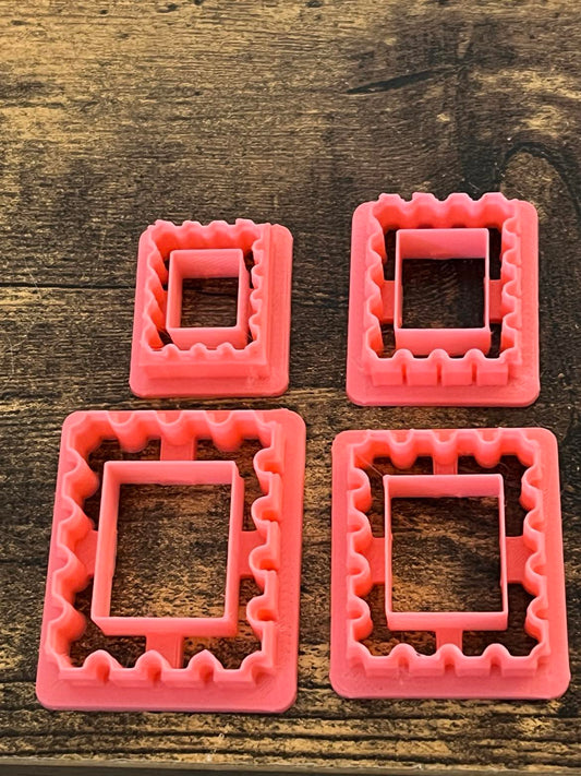 Postage Stamp cutter with imprint