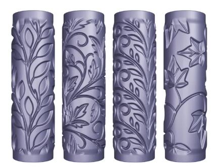 Vine Mini Texture roller #48 4 Designs