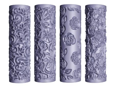 Floral Mini Texture roller #4 4 Designs