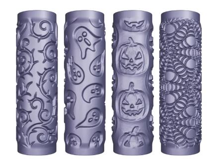Halloween Mini Texture roller #51 4 Designs