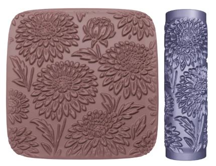 Fall Flowers Mini Texture roller #59 4 Designs