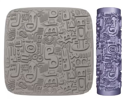 Graffiti Mini Texture roller #61 4 Designs