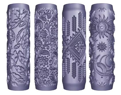 Bohemian Mini Texture roller #72 4 Designs