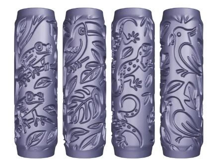 Rainforest  Mini Texture roller #75 4 Designs
