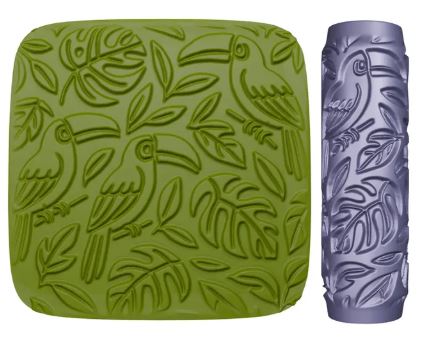 Rainforest  Mini Texture roller #75 4 Designs