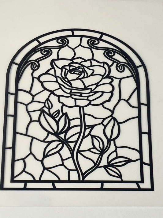 Arch Rose #1 Stained Glass Screens & Cutters