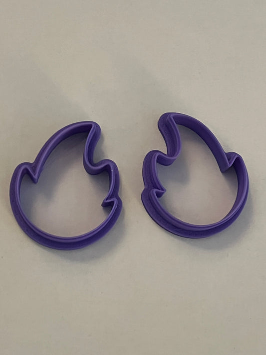 Fire, flame mirrored cutters