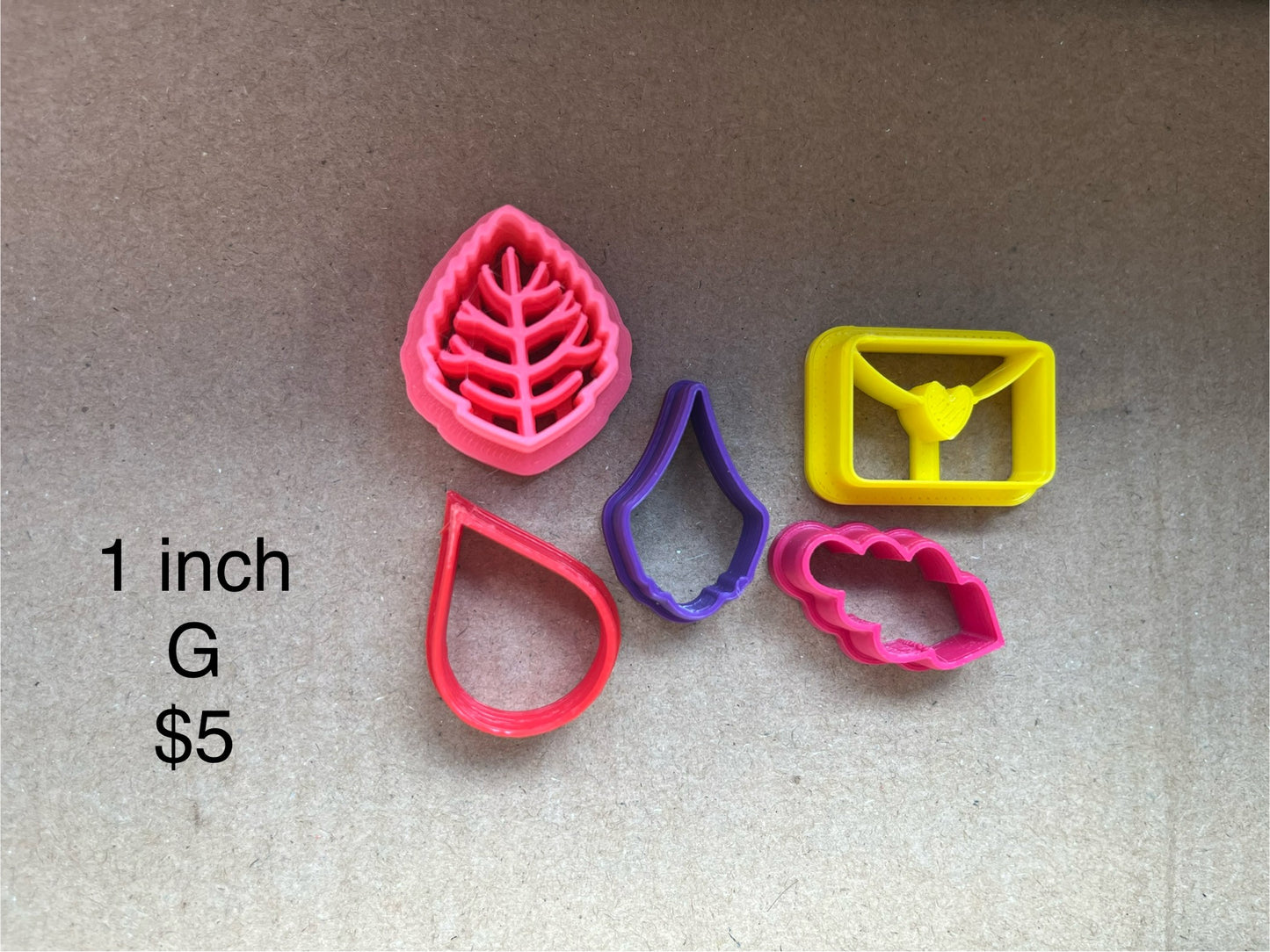 1 inch 5 pc G