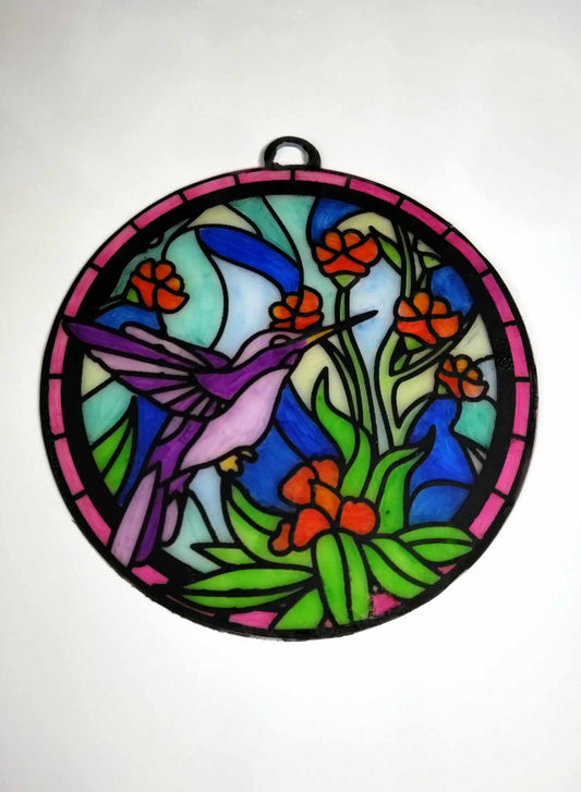 Round Stained Glass Hanger