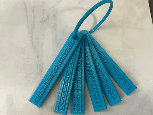 6 pc imprint border set Egyptian
