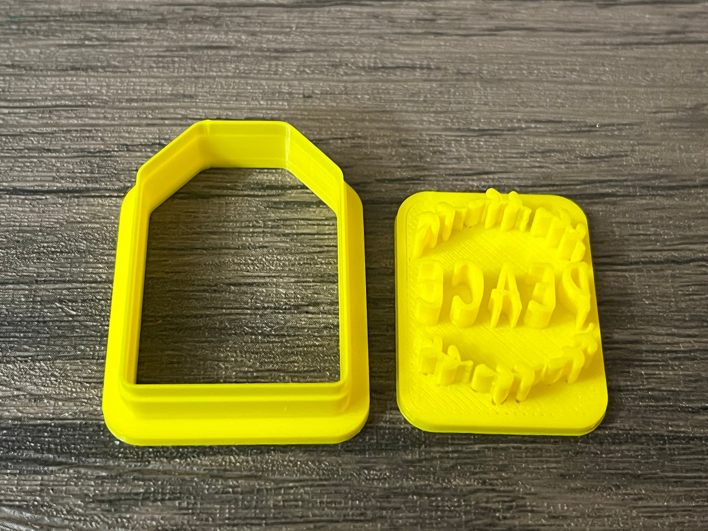 Gift Tag Imprint and tag cutter 1.2 inch choice of 4