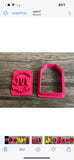 Gift Tag Imprint and tag cutter 1.2 inch choice of 4