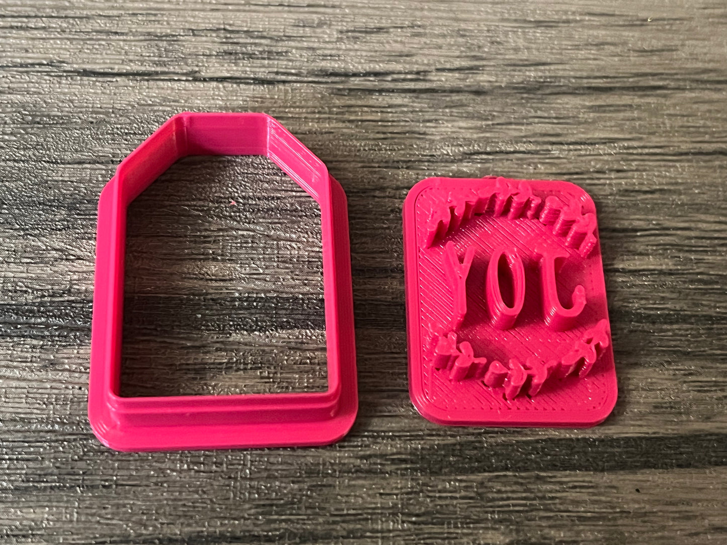 Gift Tag Imprint and tag cutter 1.2 inch choice of 4