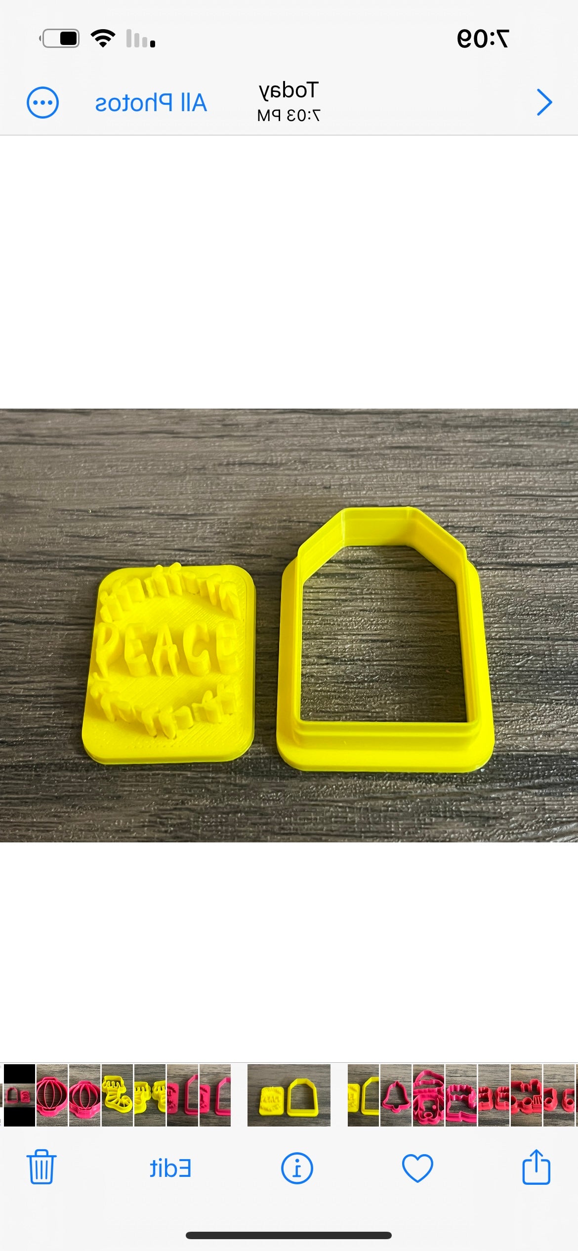Gift Tag Imprint and tag cutter 1.2 inch choice of 4