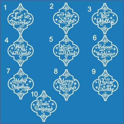 ColorMe Holiday Sayings Ornament 2020