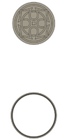 #269 Celtic Stamp with outline cutter # 8