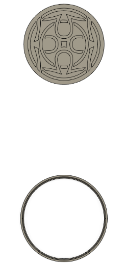 #269 Celtic Stamp with outline cutter # 8