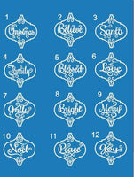 ColorMe Holiday Words Ornament 2020