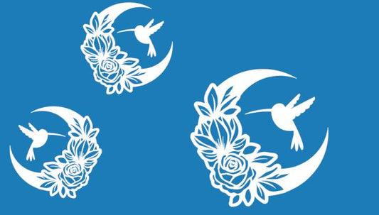 ColorMe Hummingbird Floral Moon