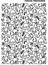 Mushroom Patch Silk Screen