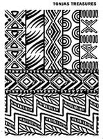 African Mud Cloth Silk Screen