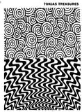 Curls and Waves Silk Screen