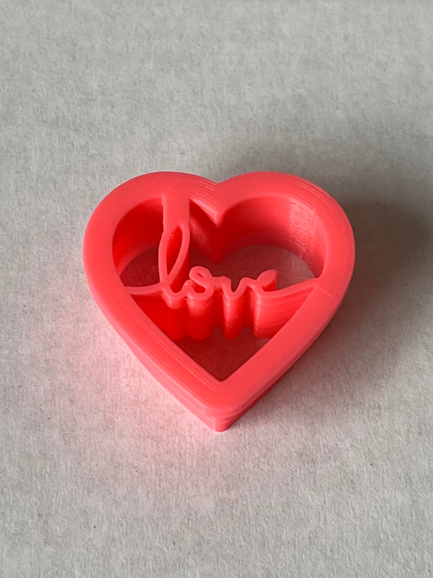 Imprinted Love Heart Cutter