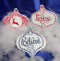 ColorMe Holiday Words Ornament 2020