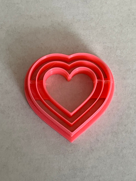 Lined Heart Imprint cutter