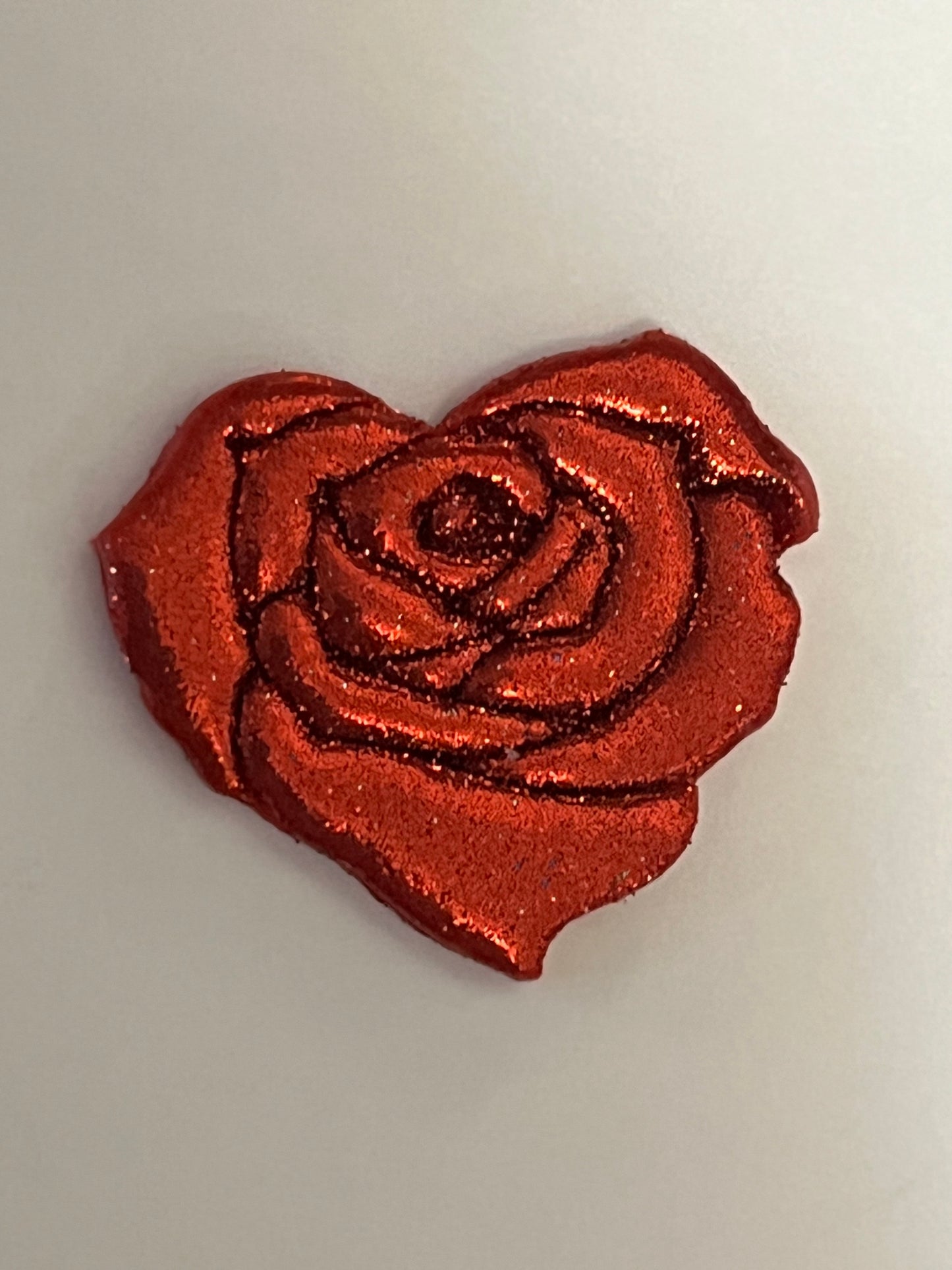 Rose Heart Imprint Cutter