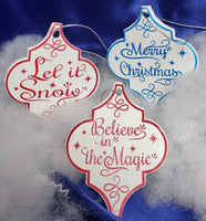 ColorMe Holiday Sayings Ornament 2020